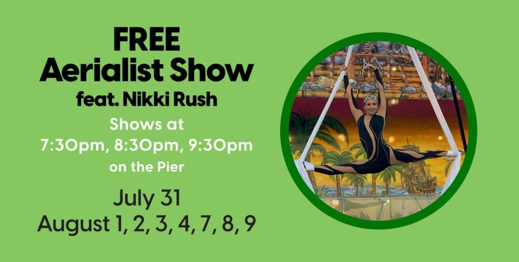 Aerialist Show at Casino Pier