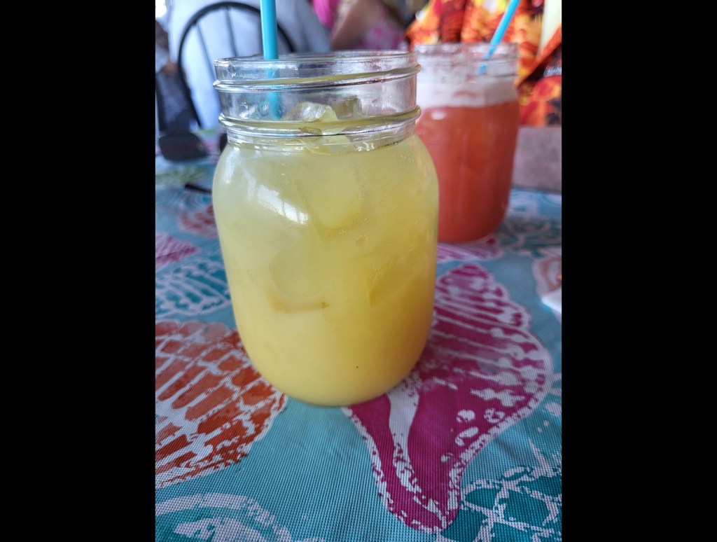 This Jersey Shore Restaurant Just Topped My List Of Best Places - Pineapple juice & Bermuda Swizzle non alcoholic cocktail